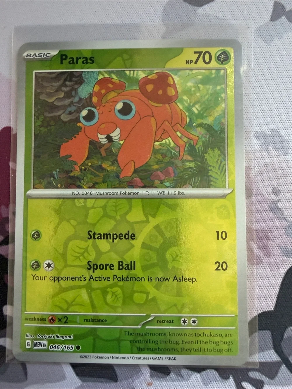 Paras & Parasect Evolution Lot | Reverse Holo Pokémon Cards | Pokemon 151 ✨5/$25